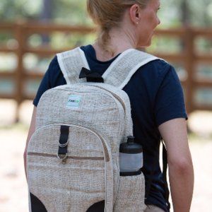 Hemp Backpack - Eco-friendly Handmade Natural Bag